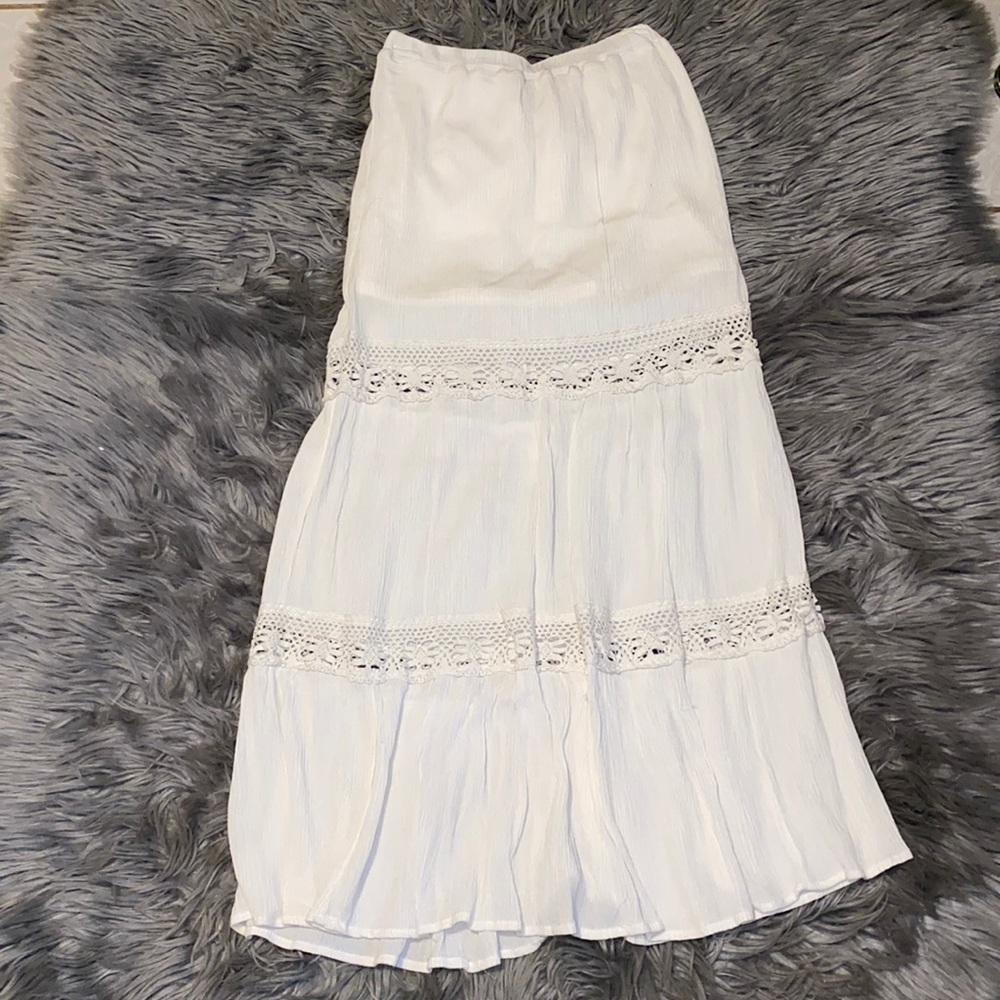 White maxi long skirt XS